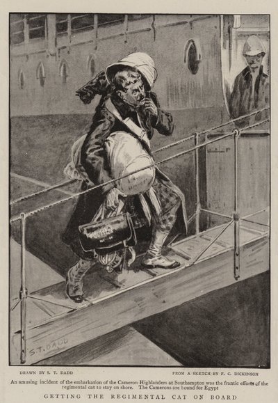 Getting the Regimental Cat on Board by S.T. Dadd